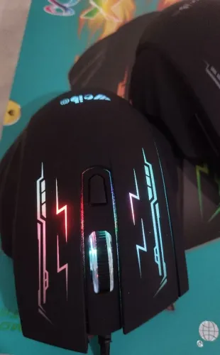 Mouse gamer com 7 botões na promoção iluminação rgb