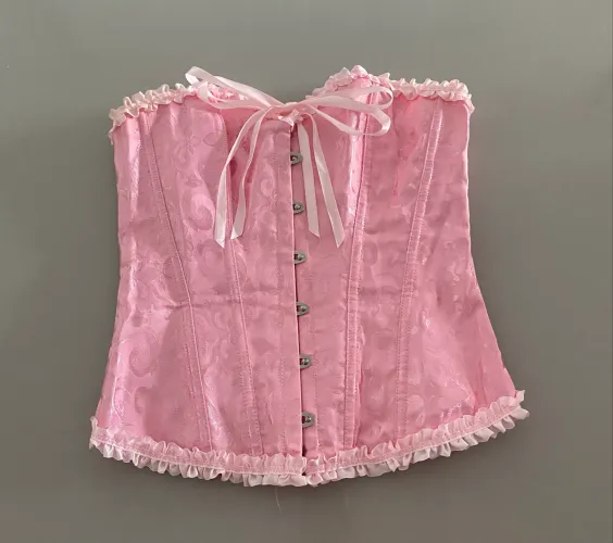 corset rosa tamanho m