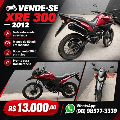 VENDO HONDA XRE 300 - REFORMADA, CONSERVADA E PRONTA PARA RODAR!