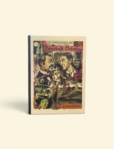 livro quadrinhos hq as aventuras de sherlock holmes