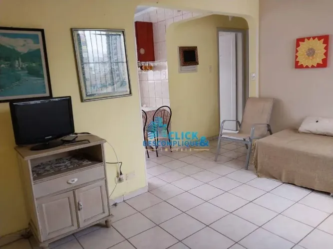 APARTAMENTO - LOCAÇÃO - 2 QUARTOS - MOBILIADO - GONZAGA - SANTOS/SP (AP8492)