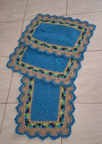 Jogo de cozinha em croche