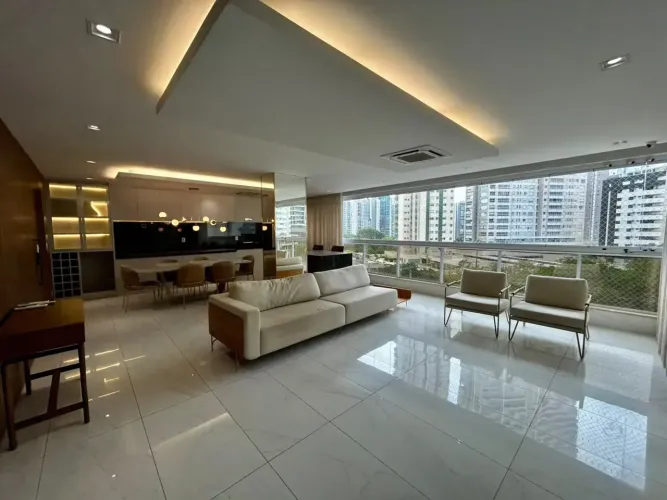 OFERTA! APARTAMENTO 3 SUITES, 100% MOBILIADO E DECORADO, 171 M², 4 VAGAS, EM FRENTE AO PQ 