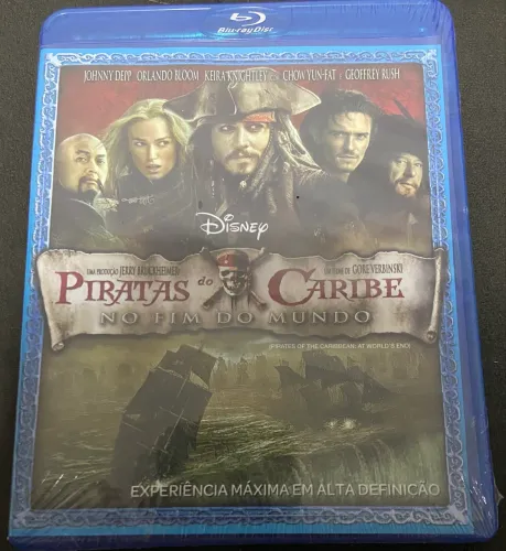 Filme dvd Bluray piratas do Caribe novo lacrado