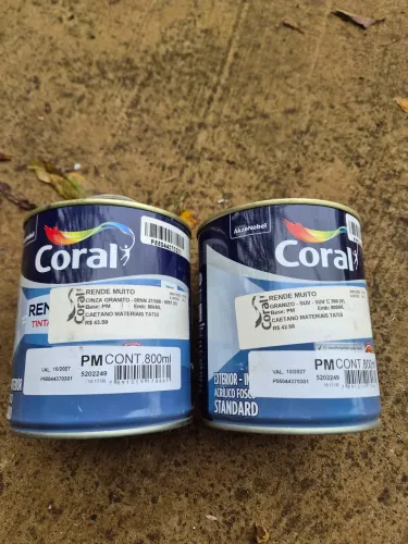 Tinta coral 800ml cinza granito/granizo