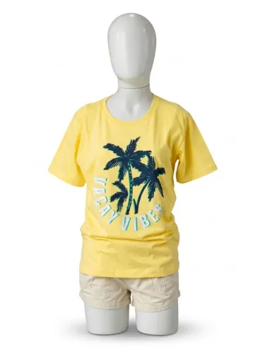 Atacado de camisa infantil amarela