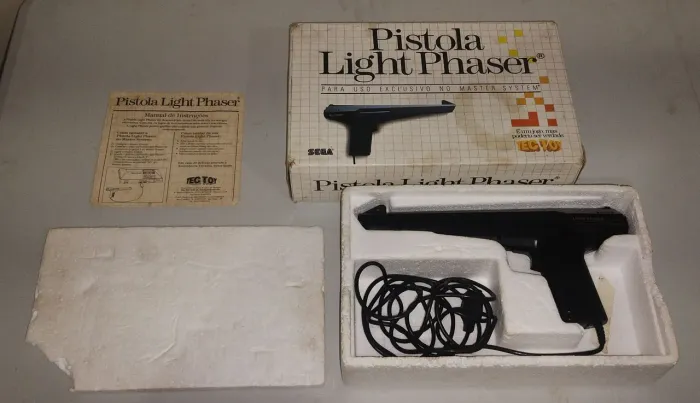 Pistola light Phaser Master system tenho não tenho como testar