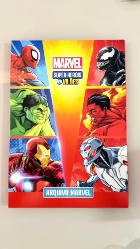 Coleção Marvel Bistek Super Heróis x Vilões completa +Porta discos + Master disco