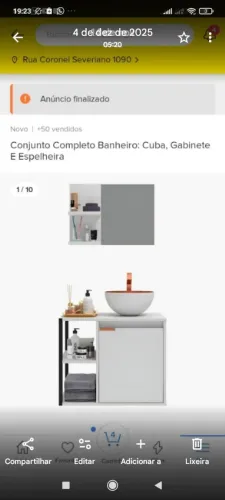 kit armário para banheiro 