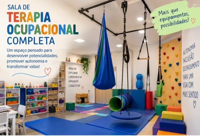 Sala de Terapia Ocupacional Completa - sala sensorial 