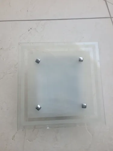 Plafom sobrepor de vidro $50,00 Novo