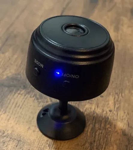 Mini câmera de segurança portátil fixa