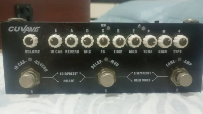 Cuvave Pedal De Efeito Multifuncional Guitarra Elétrica