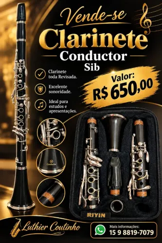 Clarinete Conductor Sib 17 chaves