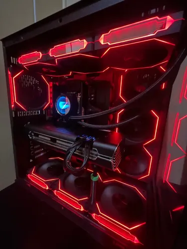 Fans argb prism 4 pro + controladora com 10 entradas da teucer