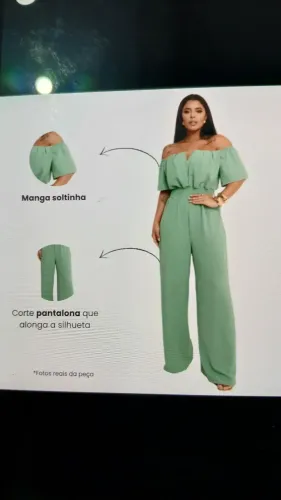 Macacão pantalona crepinho