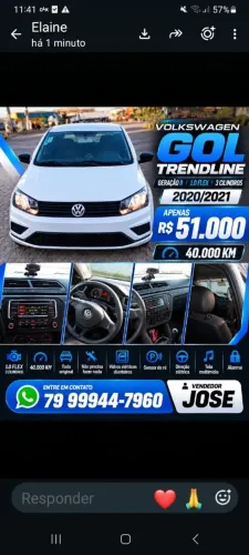 Volkswagen Gol Geração VII 1.0 12V Flex Mec. 4P 2021