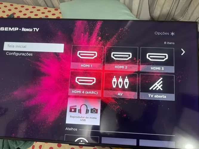 Vendo smartv 55 polegadas, seminova