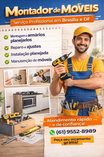 Montador de Móveis DF - Planejados, Reparos e Instalação