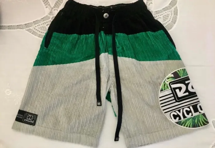 Bermuda Cyclone Veludo Tricolor Original! (EDIÇÃO LIMITADA) Nova!