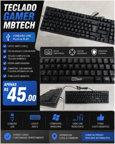 Teclado semi mecânico 