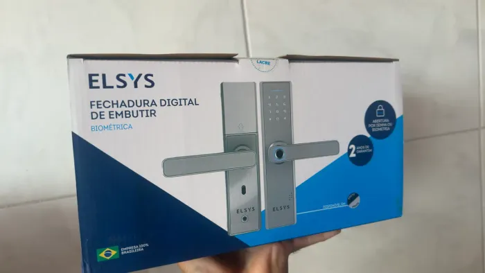 Fechadura Elsys de embutir  com biometria 