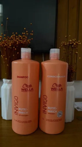 Shampoo e condicionador Wella 