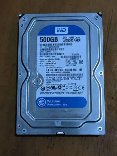 Hd Wd Blue 500Gb