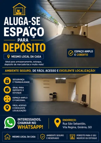 Espaço para depósito/vagas de garagem 