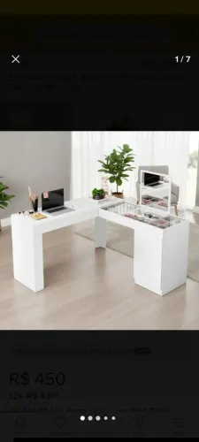 Escrivaninha com camarim Mobler 