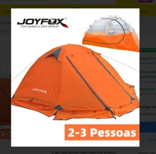 Barraca Camping impermeável 2 pessoas