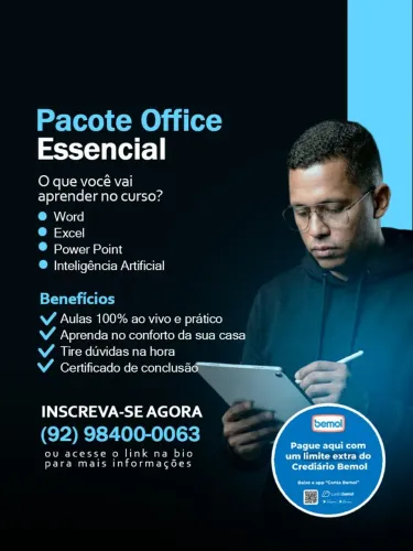 Curso Livre de pacote office 
