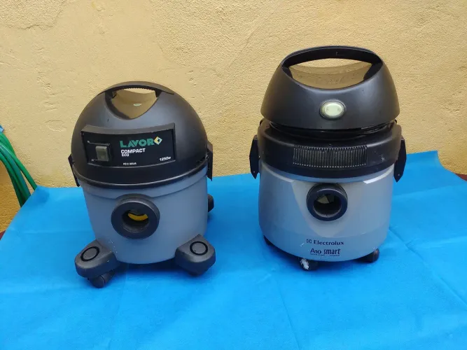 Aspirador Água e Pó, 2u, 110v, 1.200 e 1.250w, perfeito estado geral.