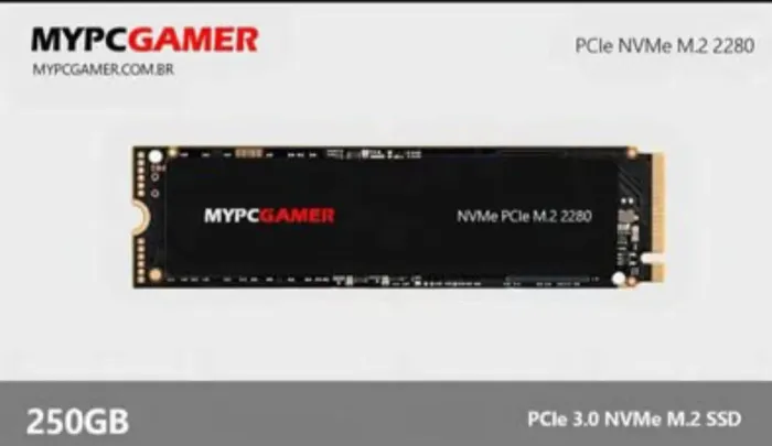 SSD NVMe m.2 Mypcgamer 250gb