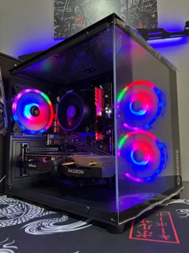Pc gamer pronto pra jogar Ryzen 5 5500 com RX 6600