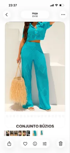 Conjunto Búzios em tricô