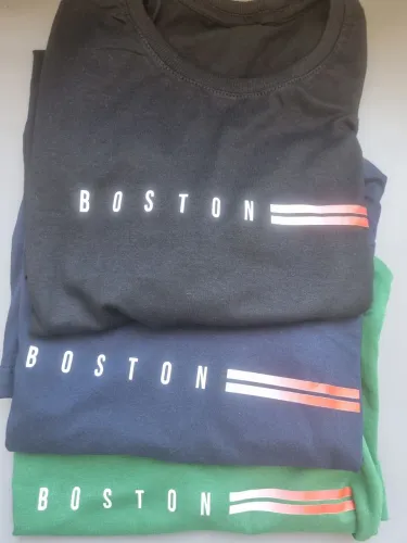 Kit 3 camisetas Boston malha 30.1 ótimo caimento