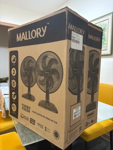 Ventilador TurboFresh Mallory 40cm 110V - novo na caixa