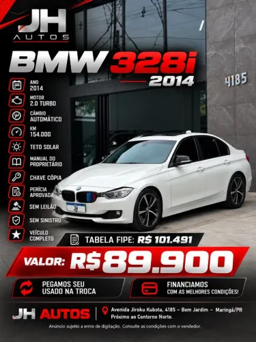 BMW 328I A 2.0 TB/2.0 TB Flex 16V 4P 2014