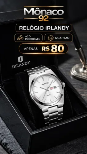 Relógio Quartzo Inoxidável