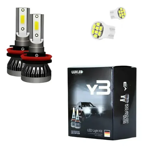 Par Lampadas Super Led Nano Y3 22.000lm 6500k 36w Automotivo