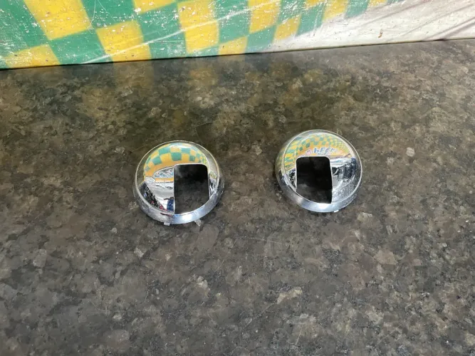 Moldura da maçaneta de porta cromada fiat 500 2123594 2123595 unidade