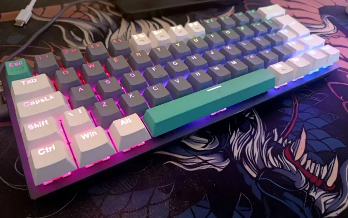 Teclado Mecânico Machenike K500, 60%, Switch Huano Brown