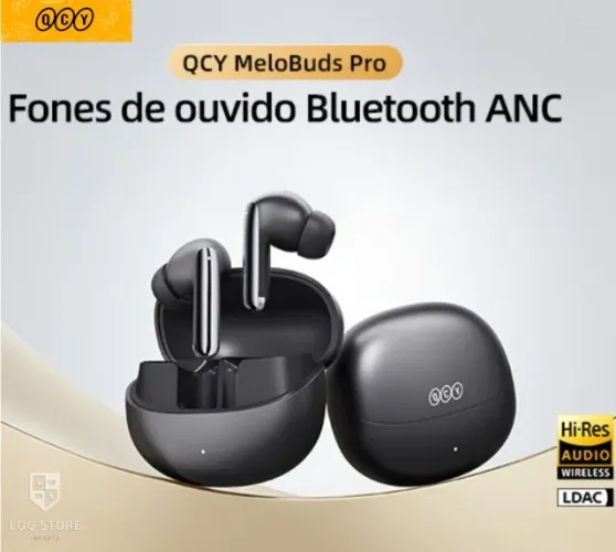 Fone Bluetooth QCY HT08 Melobuds Pro - Som Potente, ANC de -46dB e 34h de Bateria!