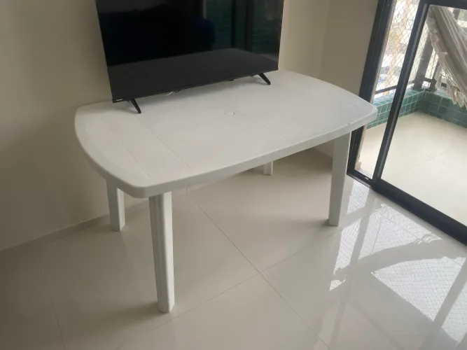 Mesa de Plástico | 4 lugares | Desmontável