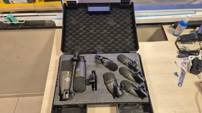Superlux Drk-f5h3 Kit De 8 Microfones Para Bateria