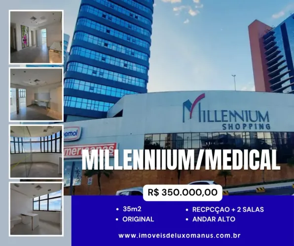 MILLENNIUN, TORRE MEDICAL, SALA COM 35m2, 16º ANDAR, /R$ 350mil