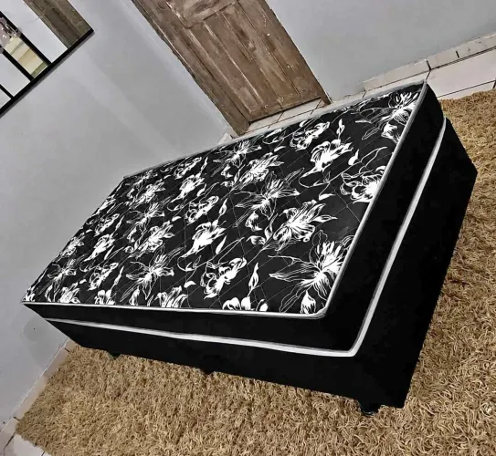 Cama Box Solteiro Colchão de 20Cm Completa - Conforto e Entrega Rápida 