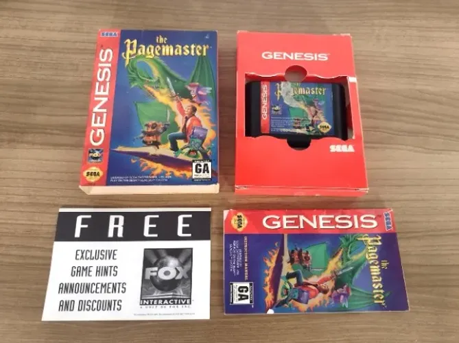 The Pagemaster Original Para Genesis Mega Drive