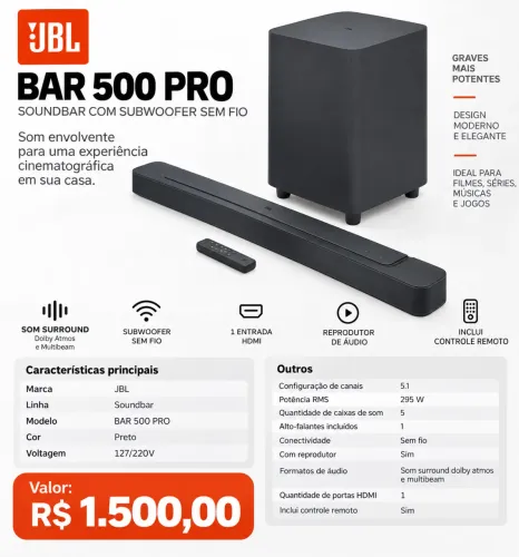 BAR 500 PRO SOUNDBAR